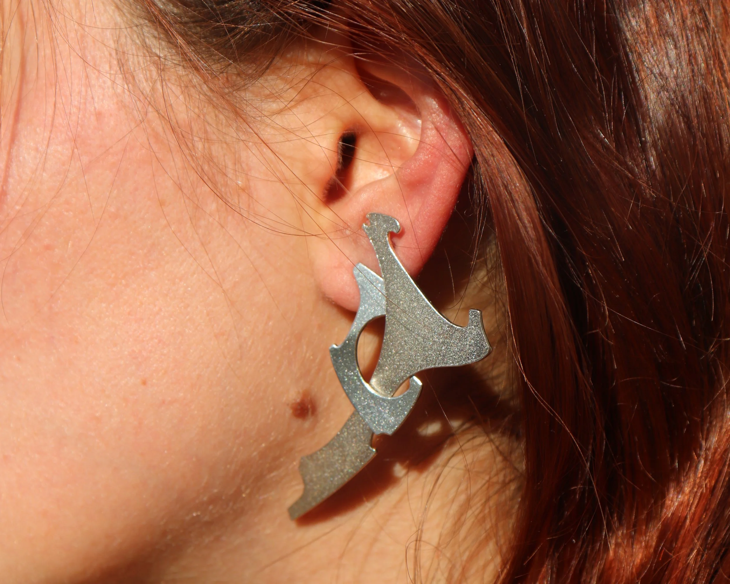 SIZE L - Love Lobes ' earrings series by Marguerite Bones — the pool